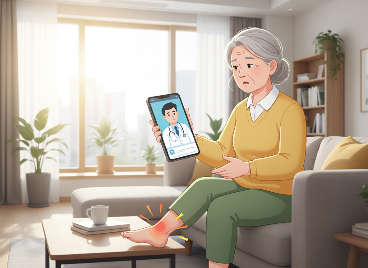 걷기 러닝 발등 통증 원인 진료과 찾기 어디아파 앱 어플