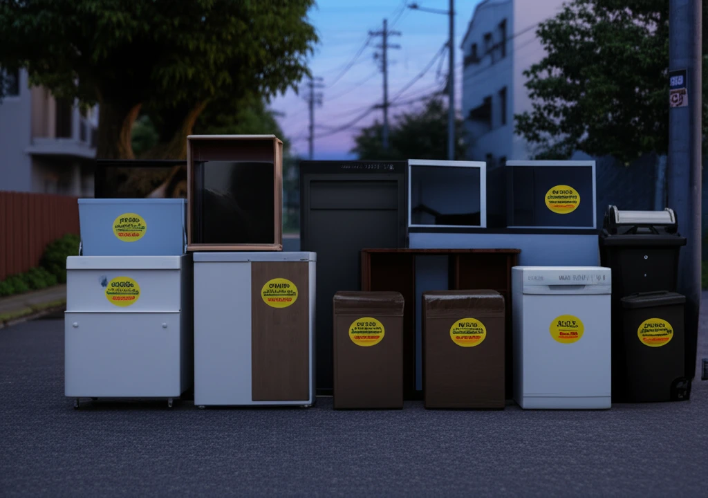 황학동 대형폐기물 무단투기 과태료 피..