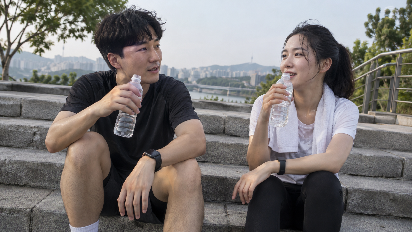 뒷담화에 끌어들이려 할 때 장면