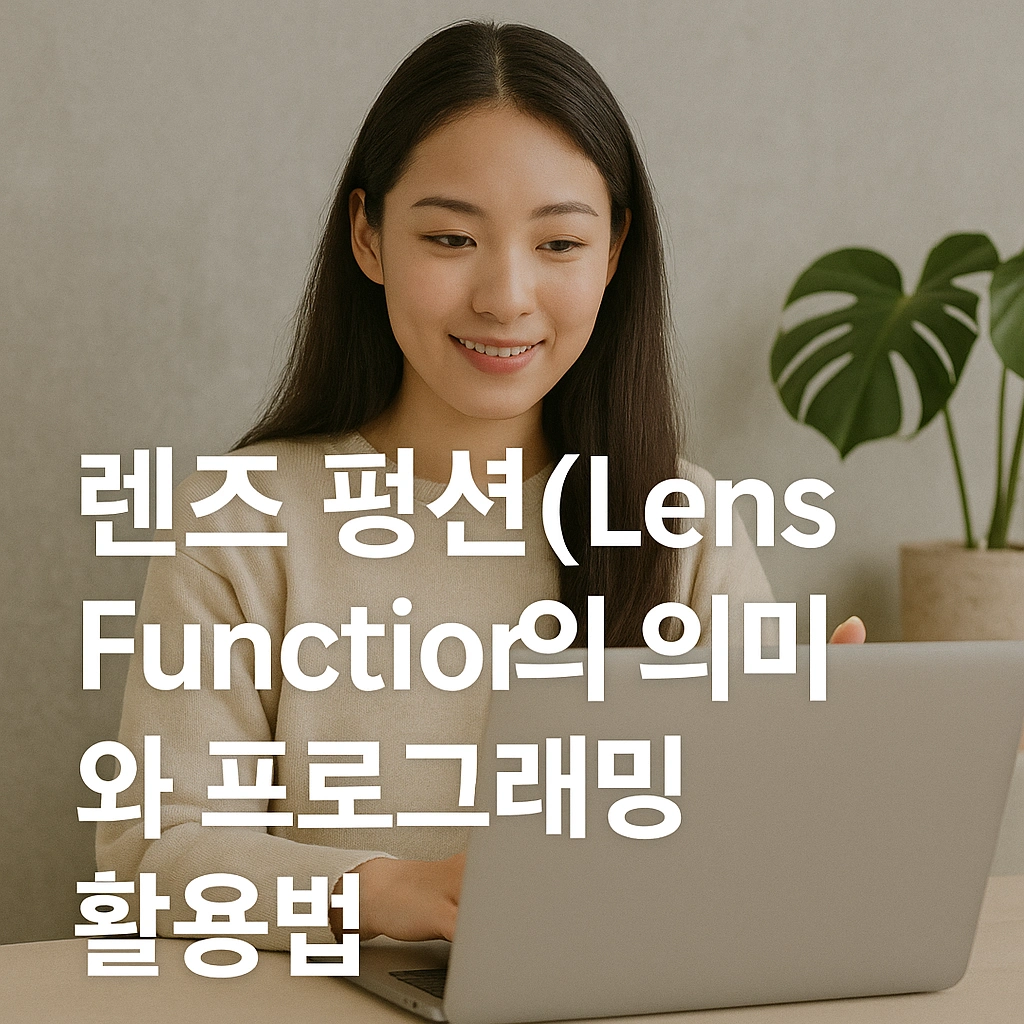 렌즈 펑션(Lens Function)의 의미와 프로그래밍 활용법