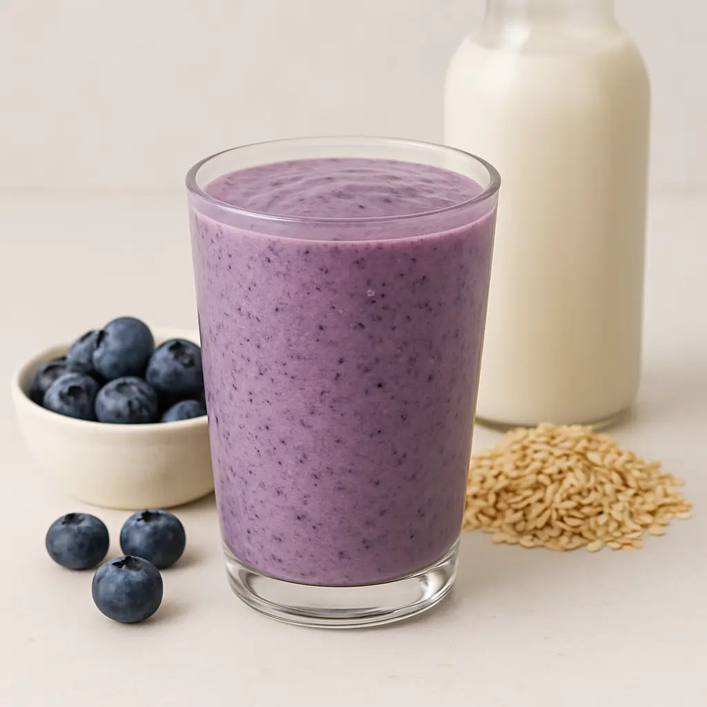 블루베리오트밀 요거트 스무디