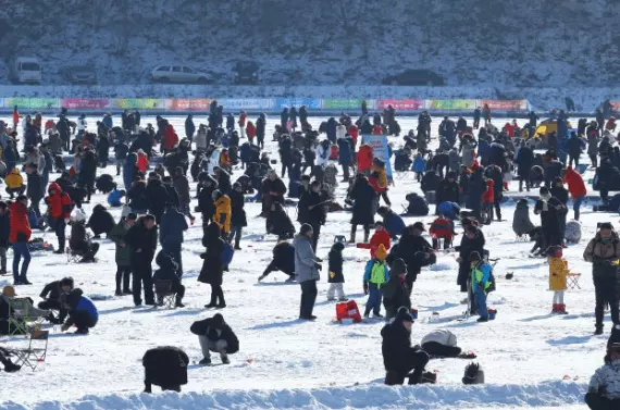 빙어 축제 전경