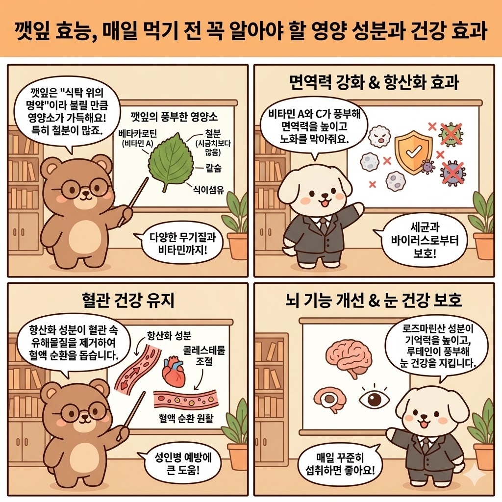 깻잎 효능, 매일 먹기 전 꼭 알아야 할 영양 성분과 건강 효과