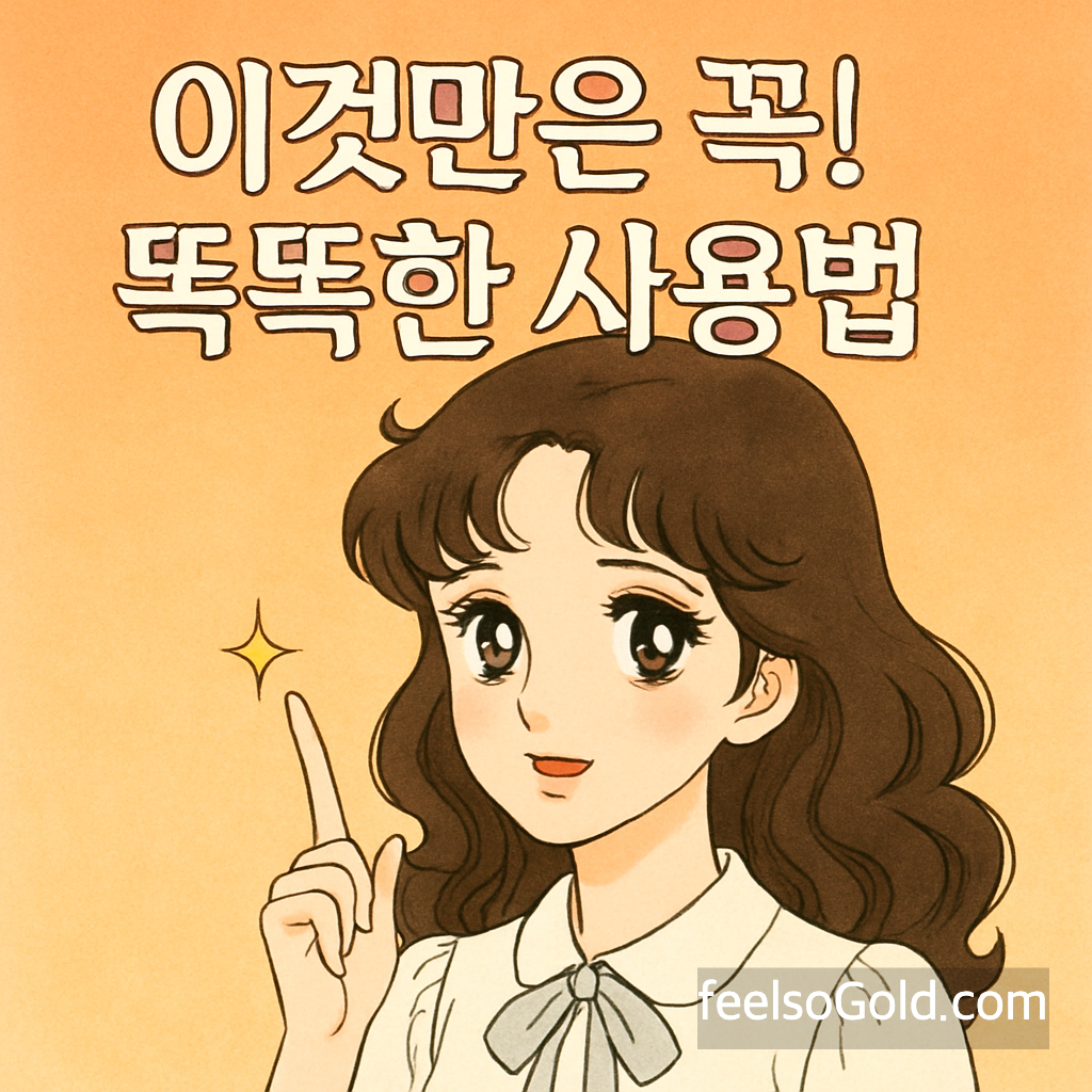 이것만은 꼭!⚠️ 똑똑한 사용법
