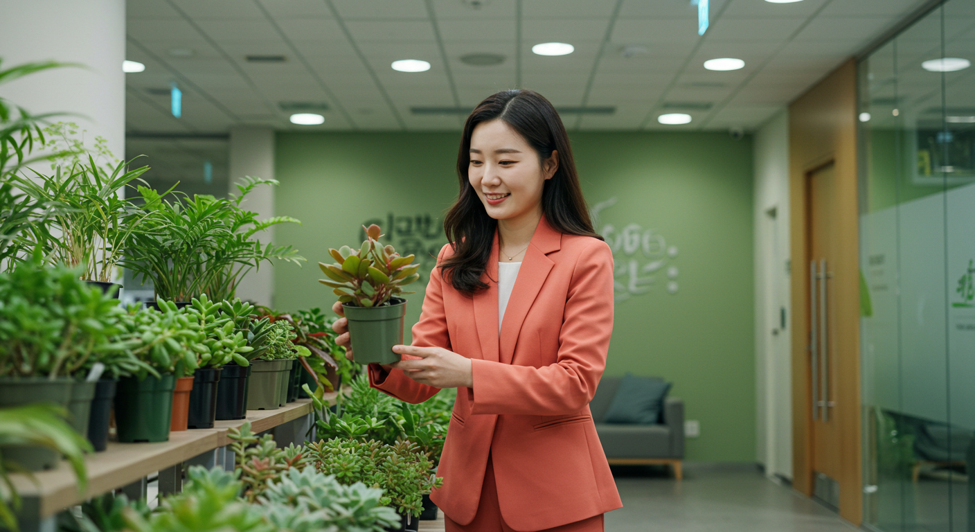 사무실 식물 인테리어 비용 견적