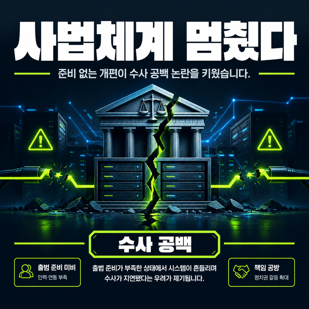 사법체계 멈췄다
