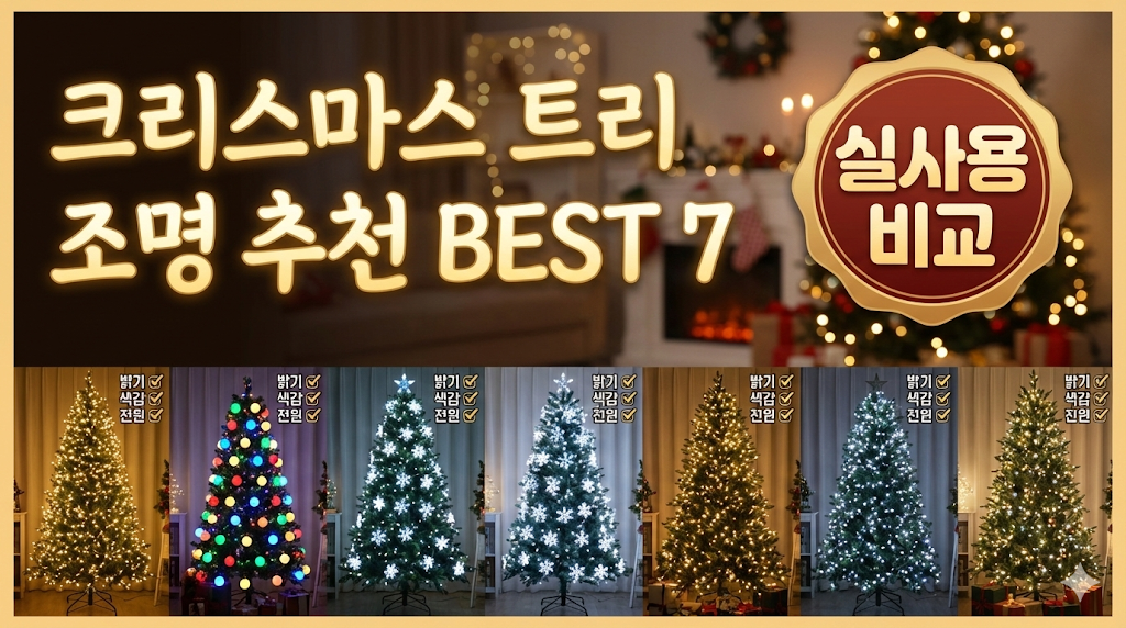 크리스마스 트리 조명 추천 BEST 7, 실사용 비교 이미지