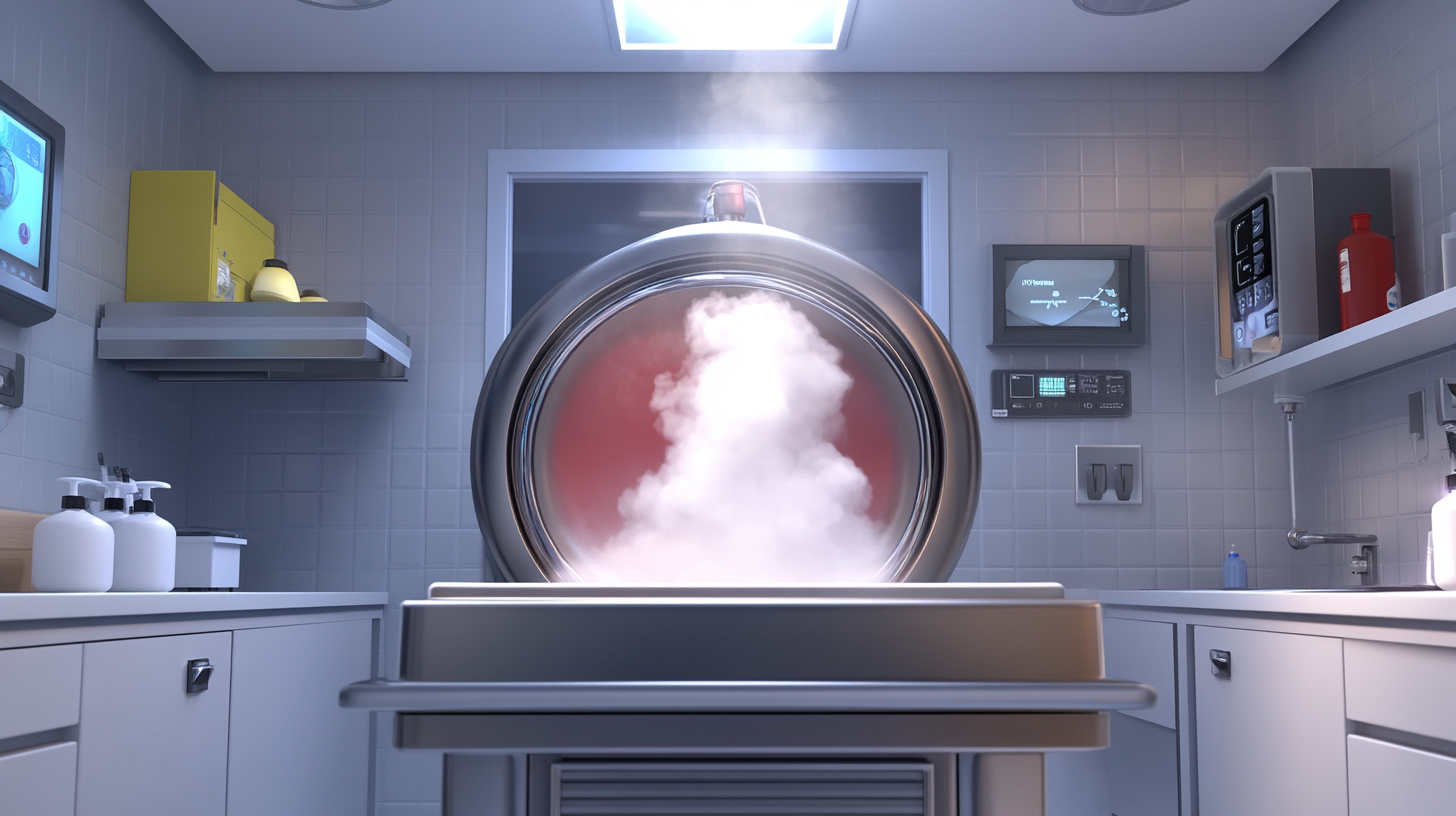 위생을 중점으로 하는 '하이진 스팀' 기술이 99.9% 박테리아를 제거하는 모습을 시각적으로 표현한 이미지