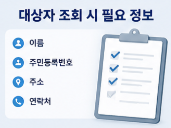 경남도민 생활지원금 대상자조회