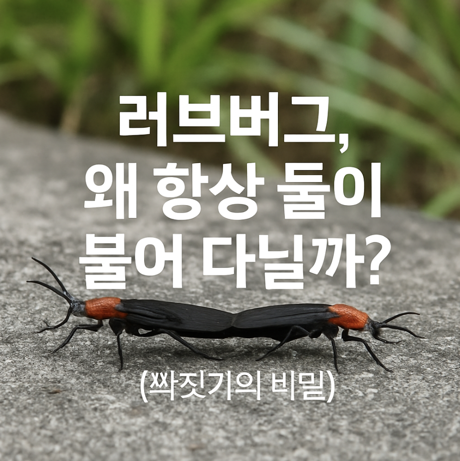 러브버그, 왜 항상 둘이 붙어 다닐까? (짝짓기의 비밀)