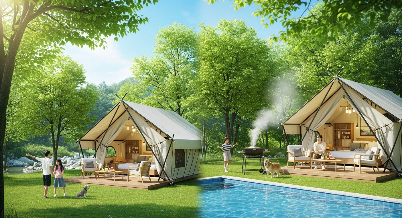 대전 근교 여름 글램핑