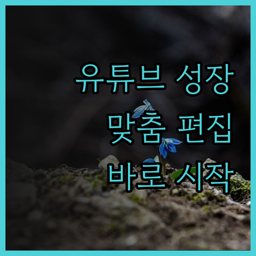 맞춤 영상 편집으로 유튜브 채널 성장