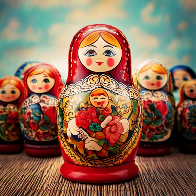 마트료시카 인형 이미지
