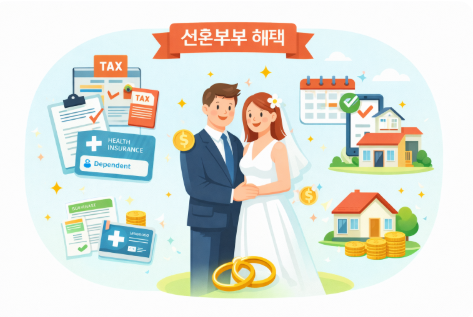 신혼부부가 받을 수 있는 행정,세금 혜택,주의사항