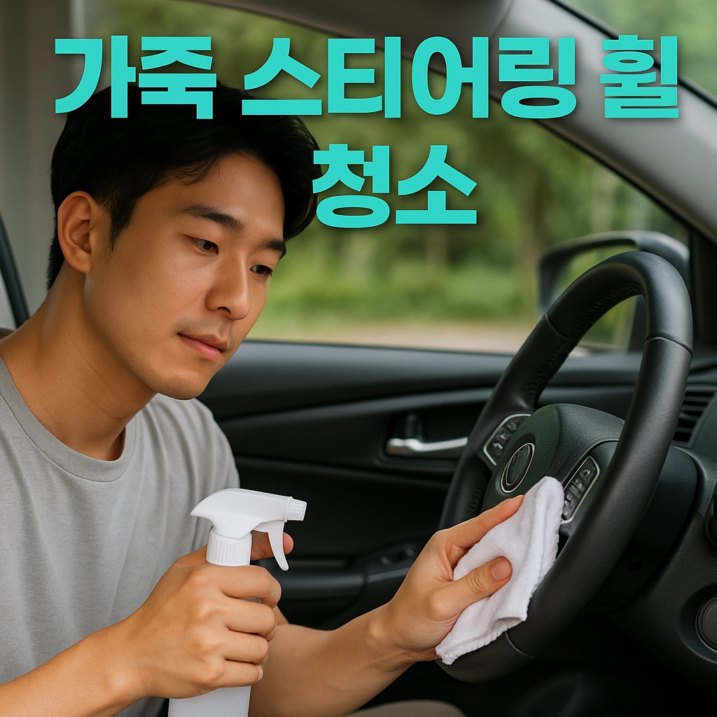 가죽 스티어링 휠 청소 방법과 관리 가이드