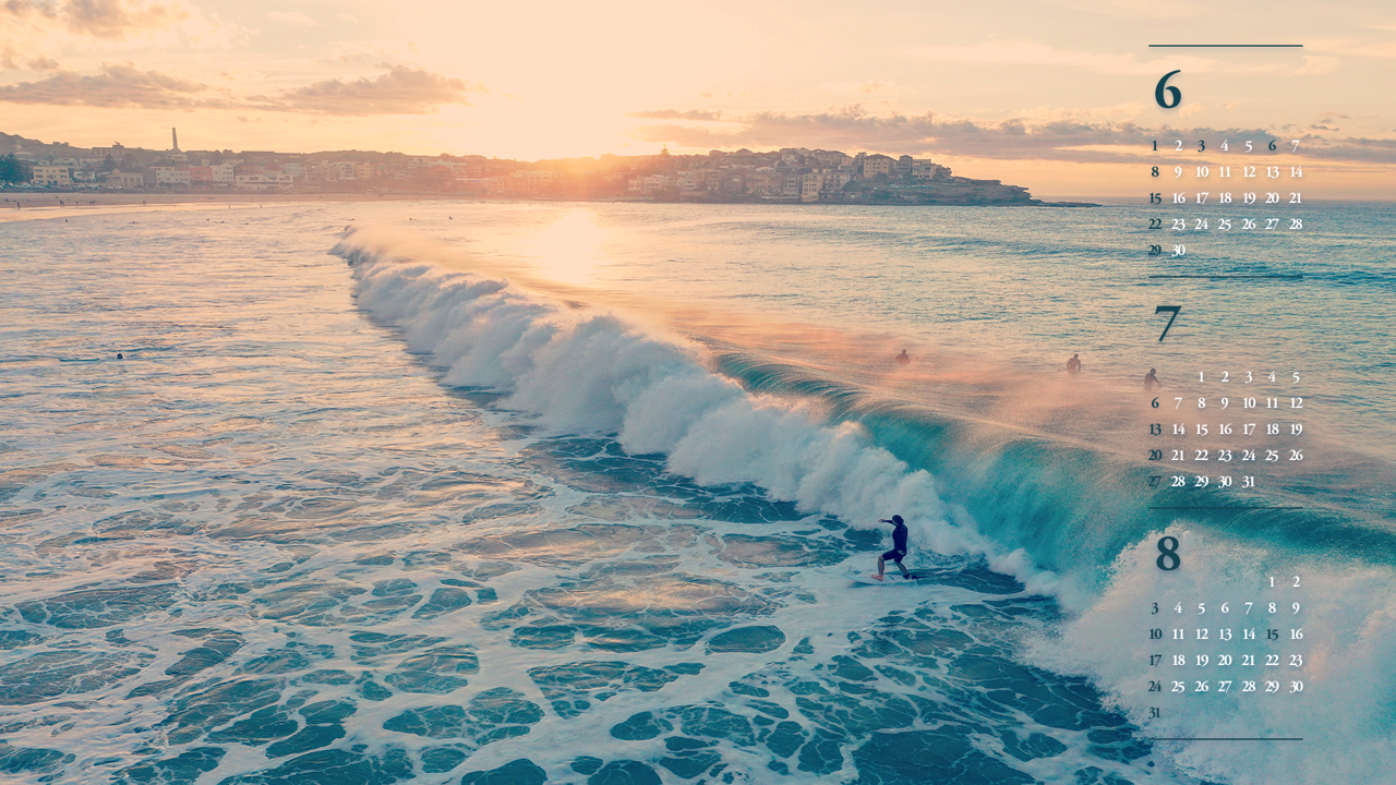 10 서핑 B - 2025년7월 노트북배경화면