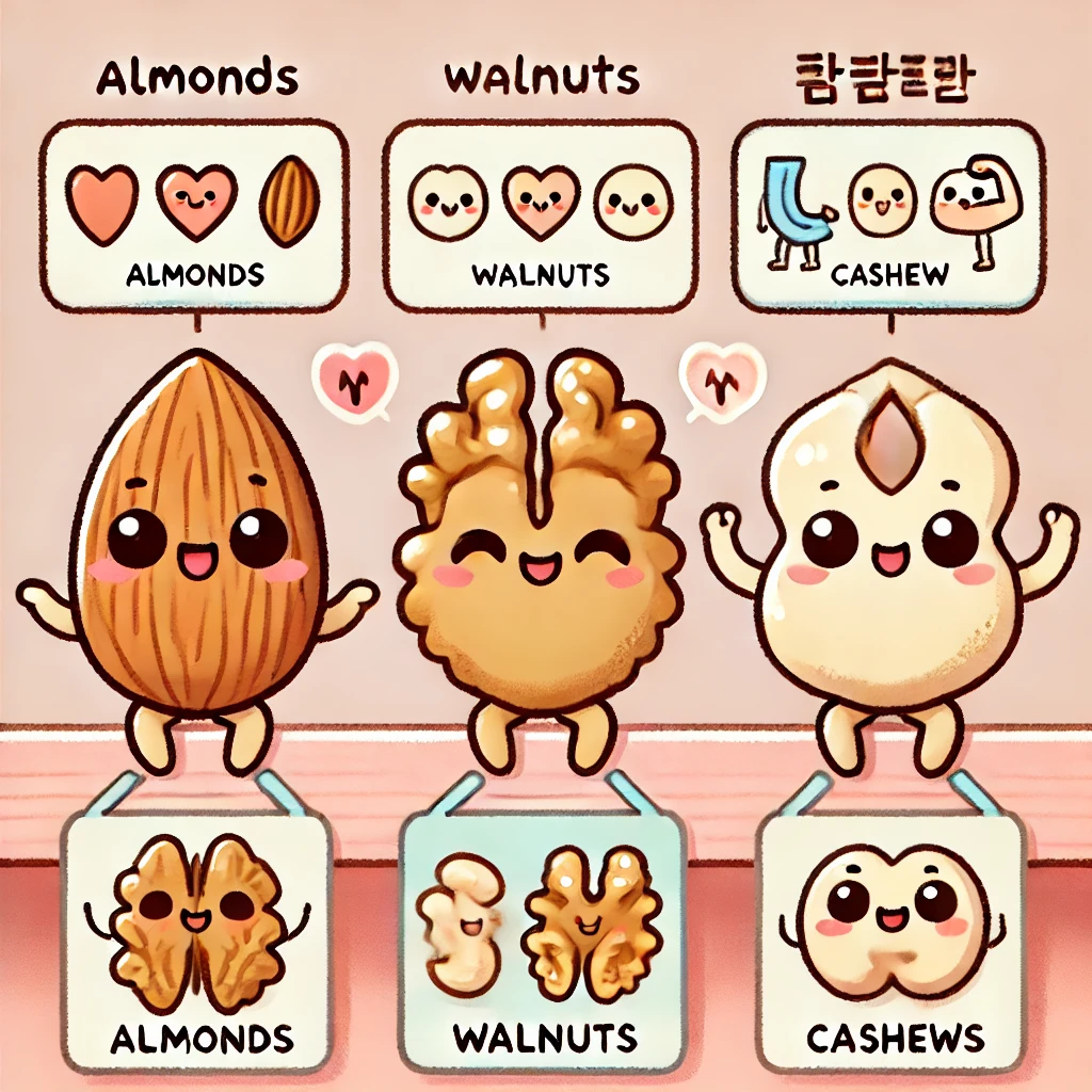 아몬드,호두,캐슈넛