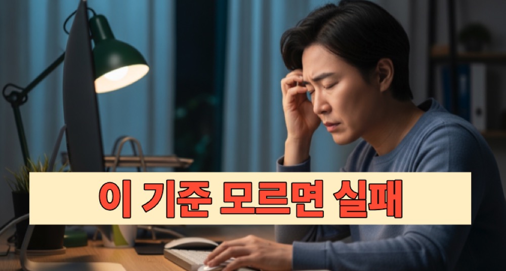 모니터 보며 피로
