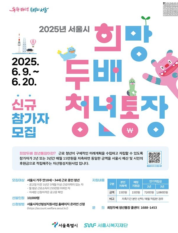 2025년 희망두배 청년통장 신청방법&조건