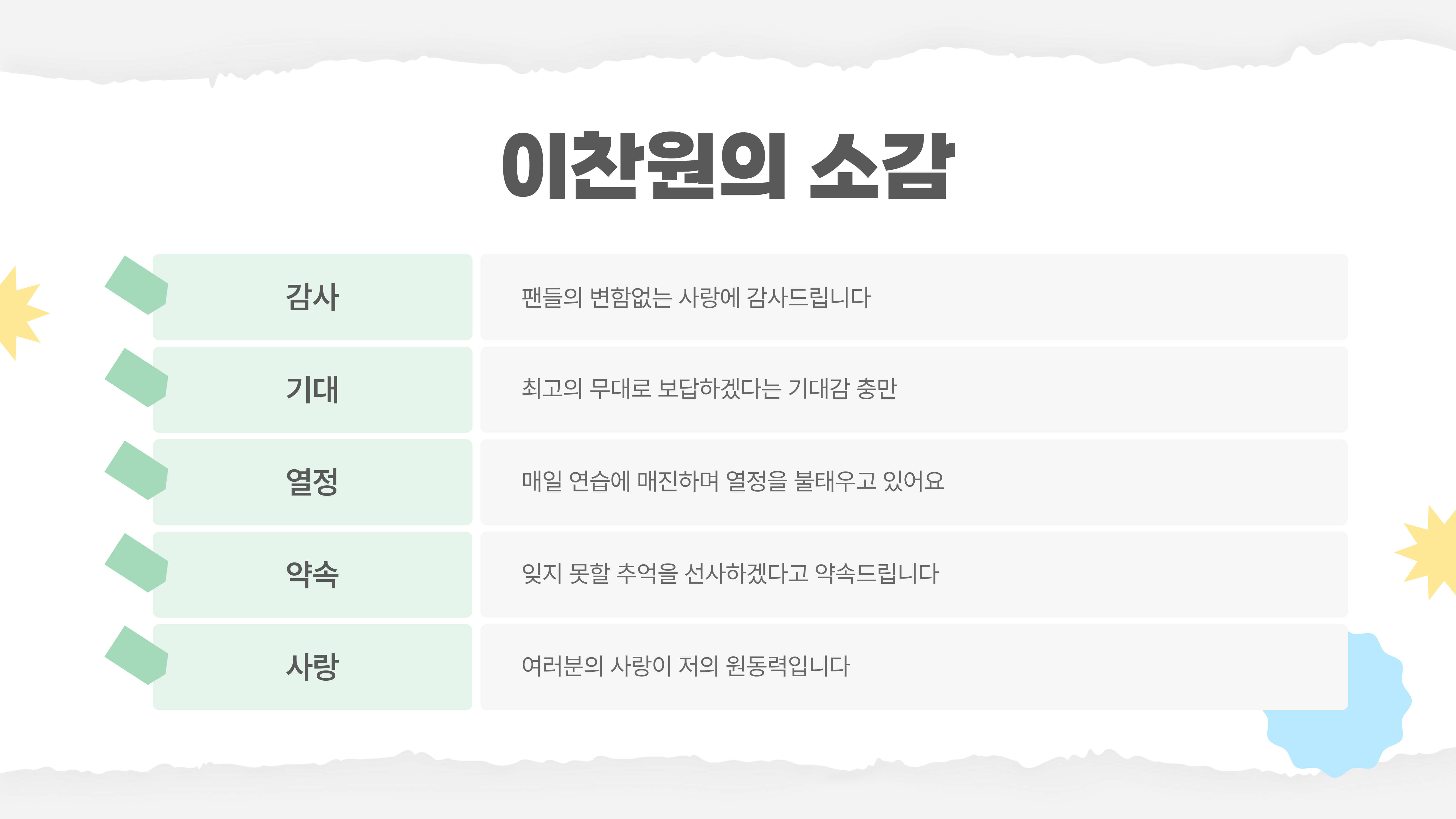 찬가 : 디어 마이 찬스