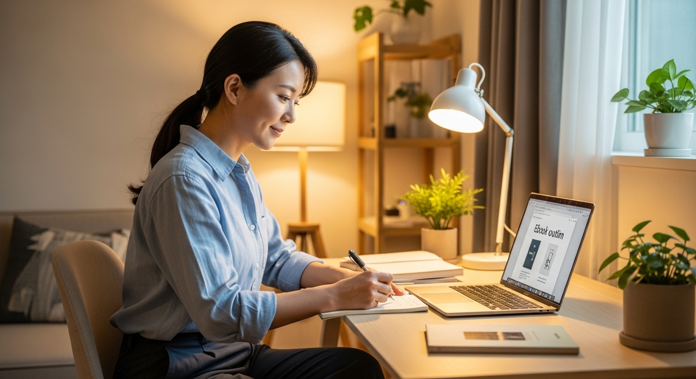 전자책 주제 기획 장면