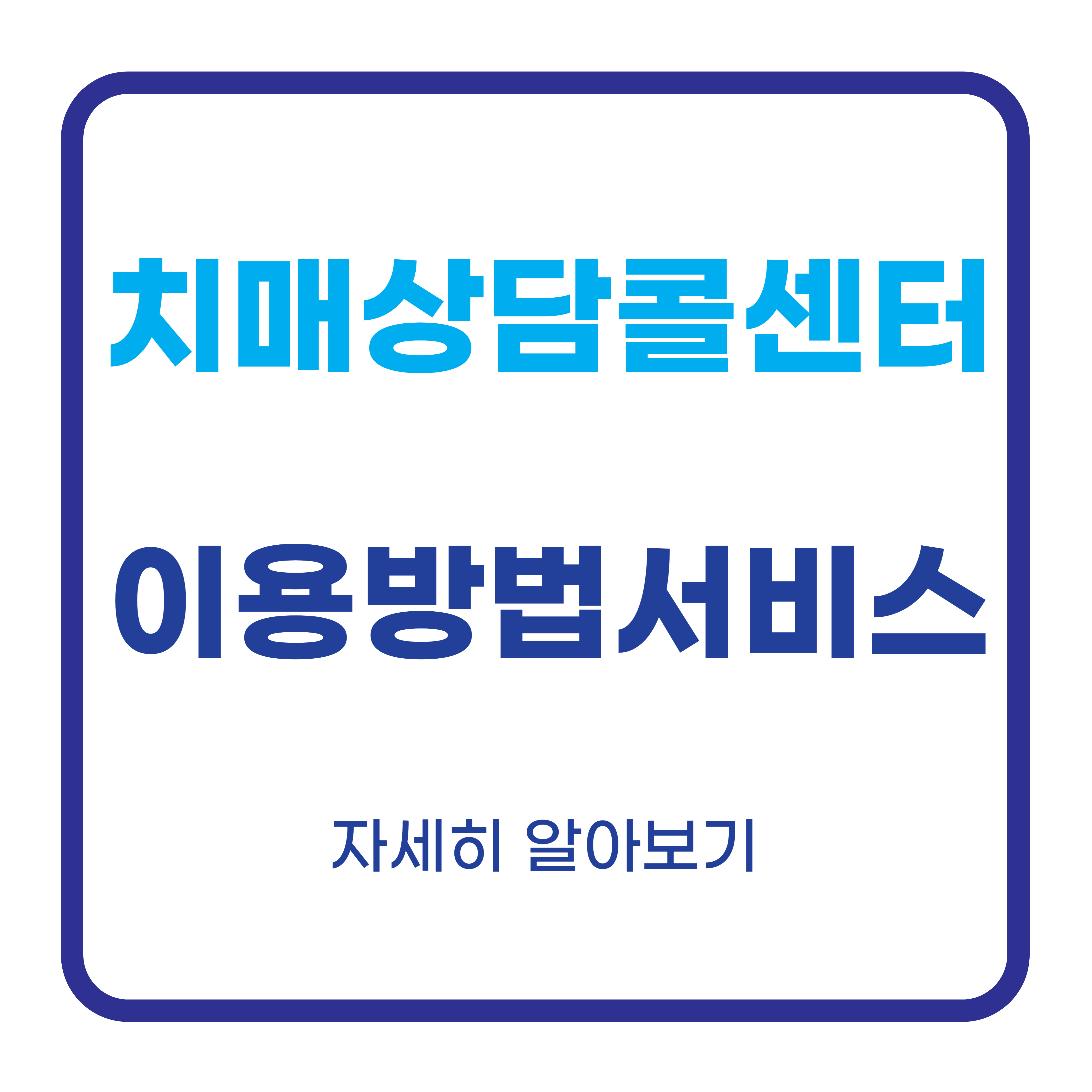 치매상담콜센터, 이용방법과 서비스