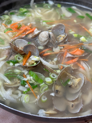광어부인정때문에 바지락칼국수 2인분