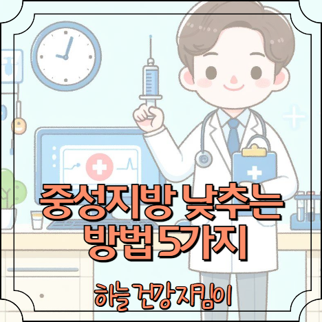 중성지방 낮추는 방법 5가지