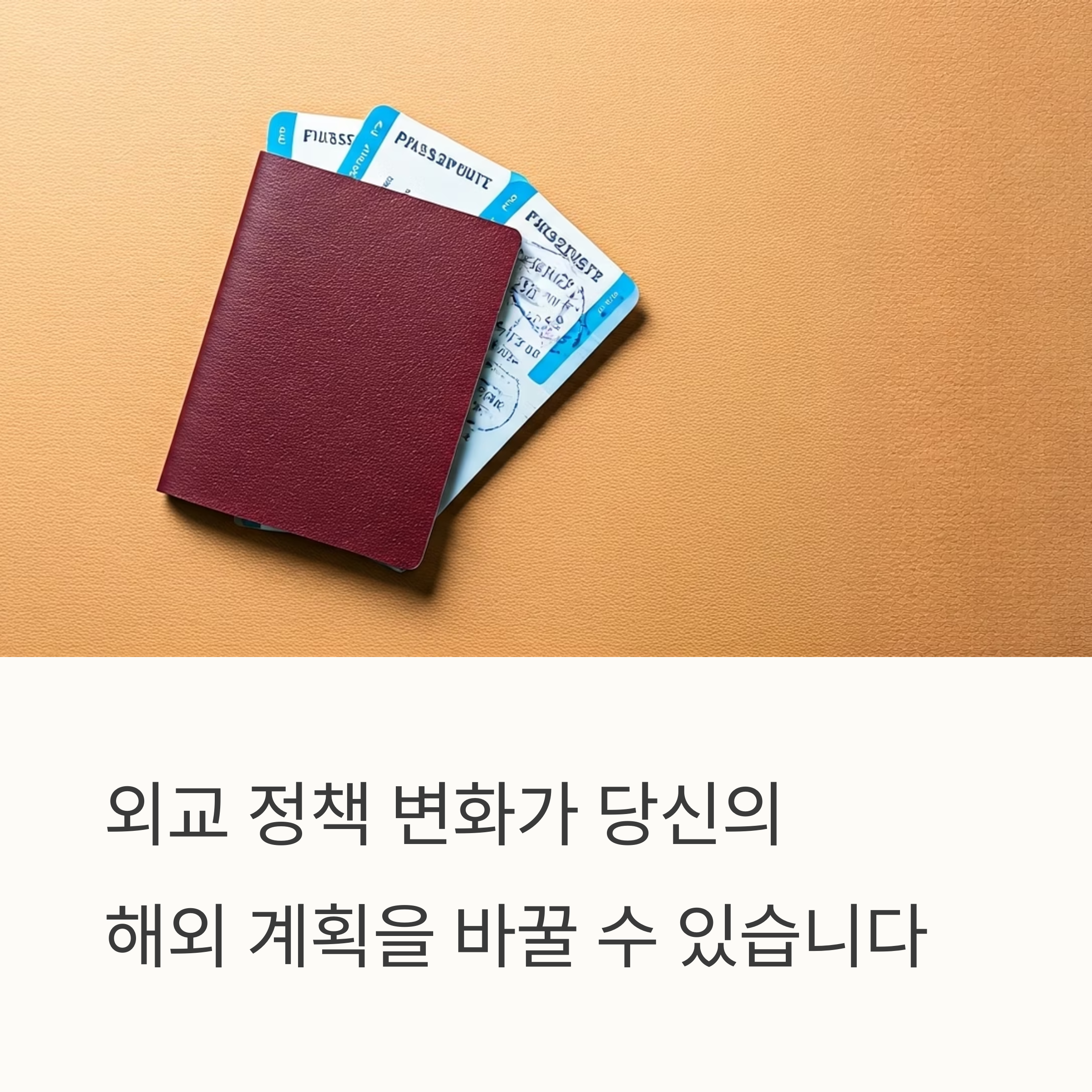 외교 정책 변화 해외여행과 유학준비에 꼭 알아야 할 점