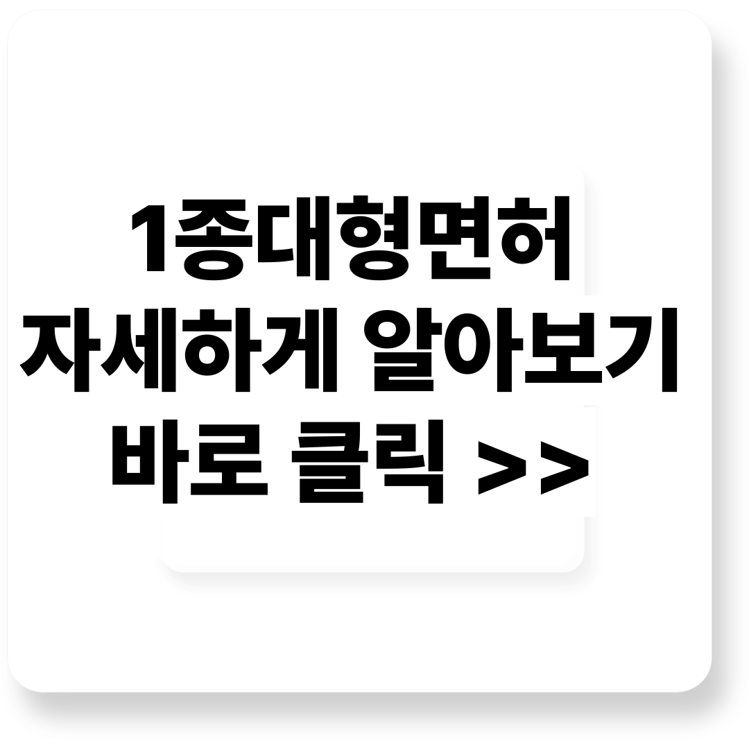 1종대형면허