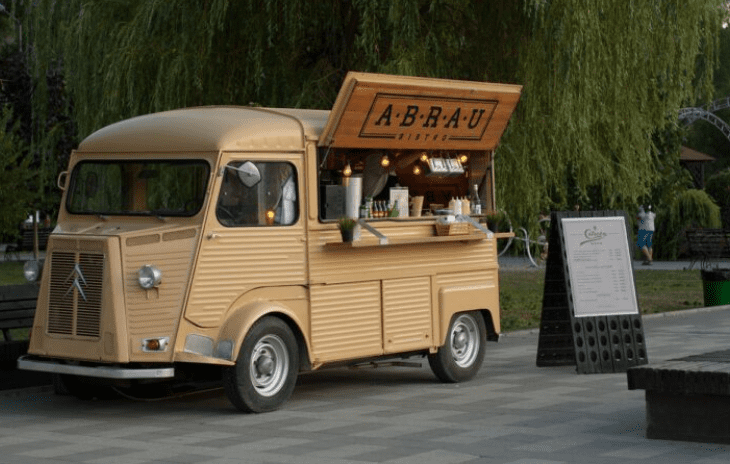 노란색-푸드트럭