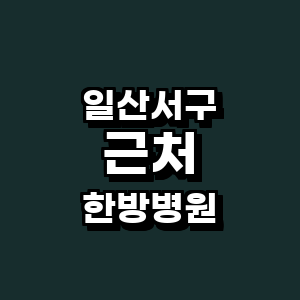 고양 일산서구 한방병원