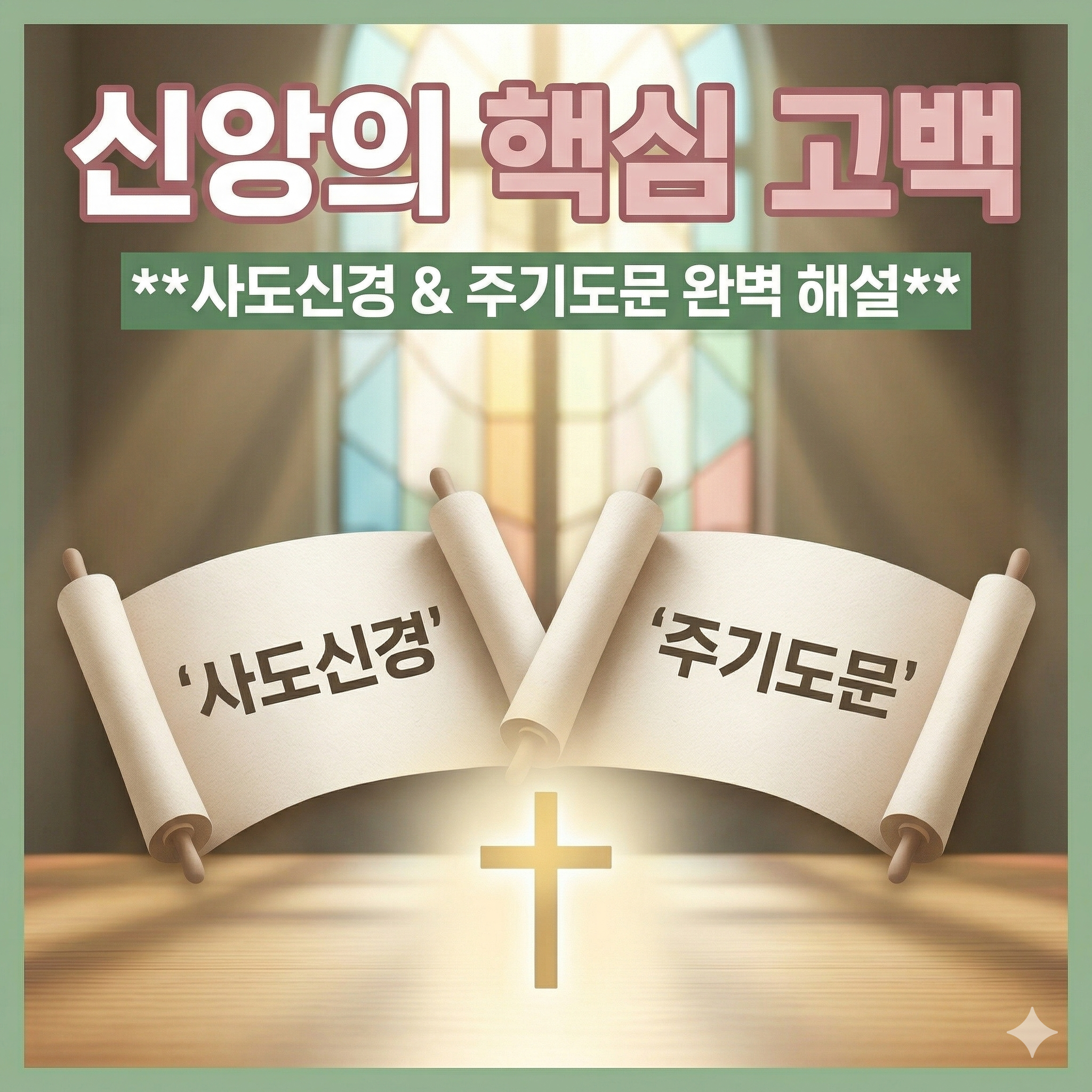 사도신경 주기도문 완벽 해설: 기독교 신앙 고백의 핵심 가치