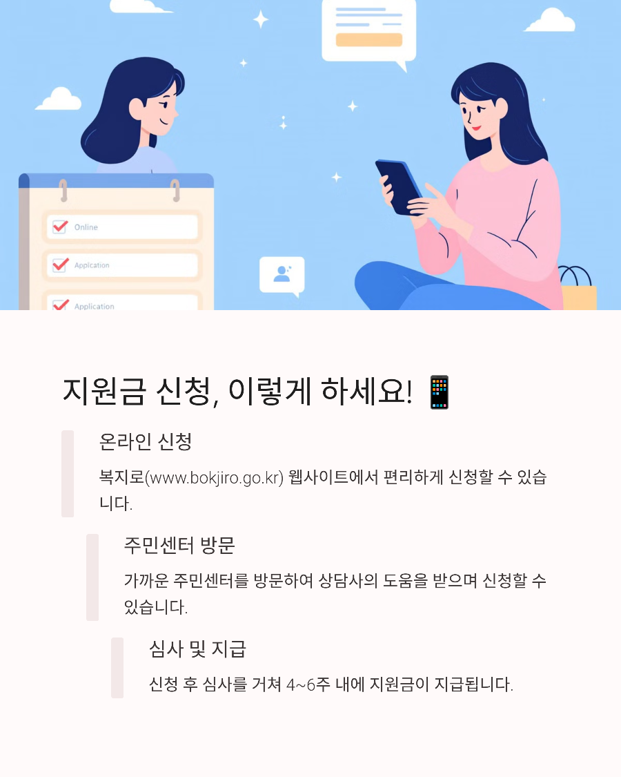 미혼모를 위한 주거 및 생활 지원