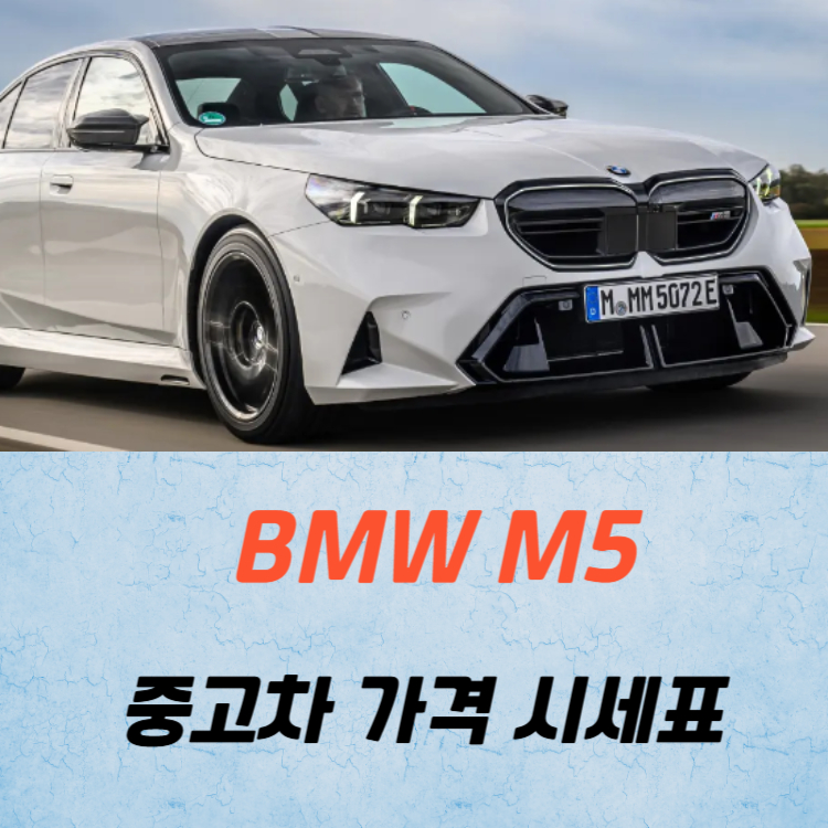 BMW M5 중고차 가격 시세표 고속 시내 연비