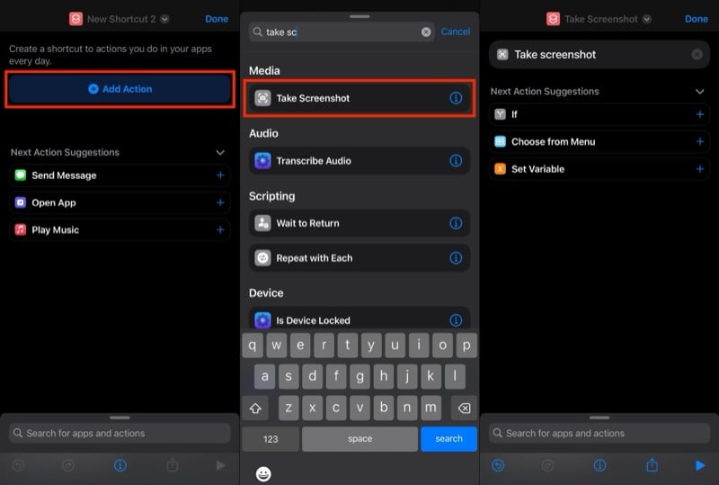 아이폰 스크린샷 메뉴