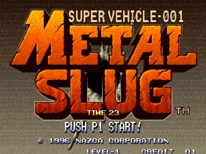 메탈슬러그-오락실게임-메인-화면