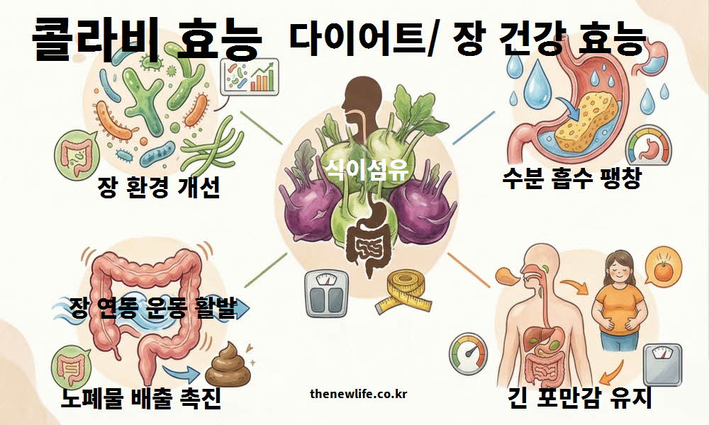 콜라비 효능 다이어트 장 건강