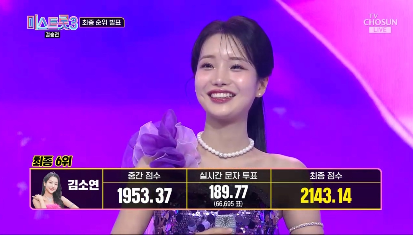 미스트롯3 최종 6위 김소연
