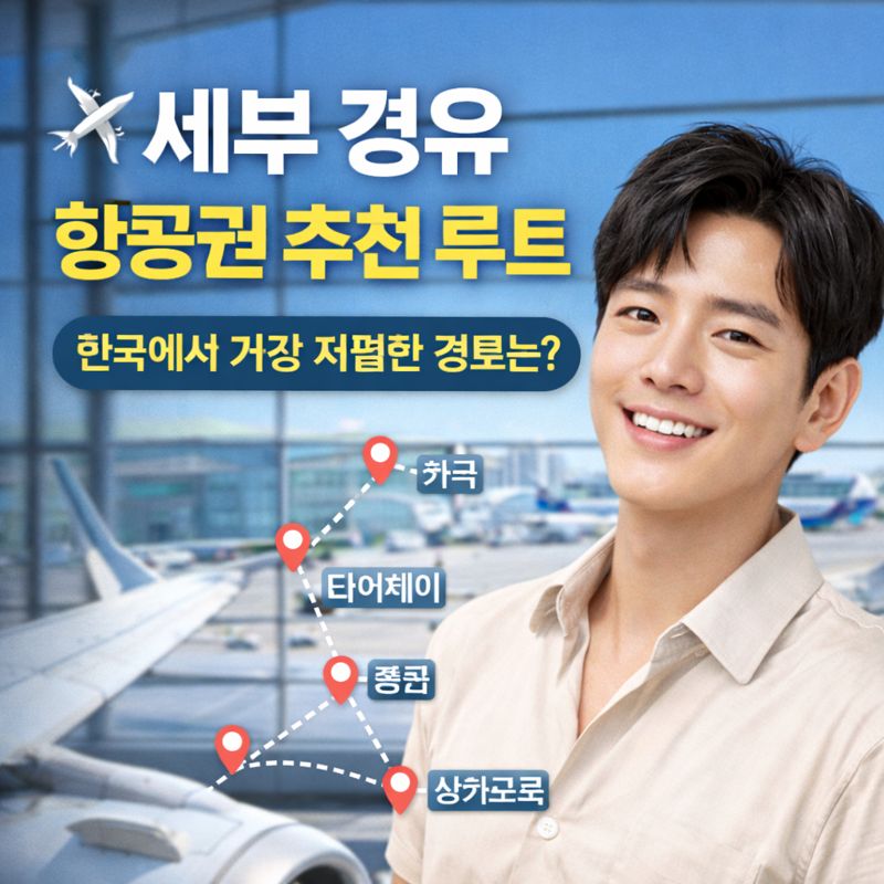 ✈️ 세부 경유 항공권 추천 루트, 한국에서 가장 저렴한 경로는?