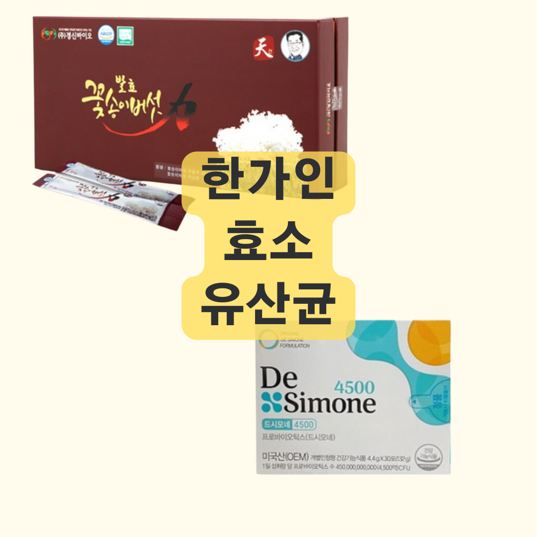 한가인 소화 효소 유산균 유튜브 아이템 정보