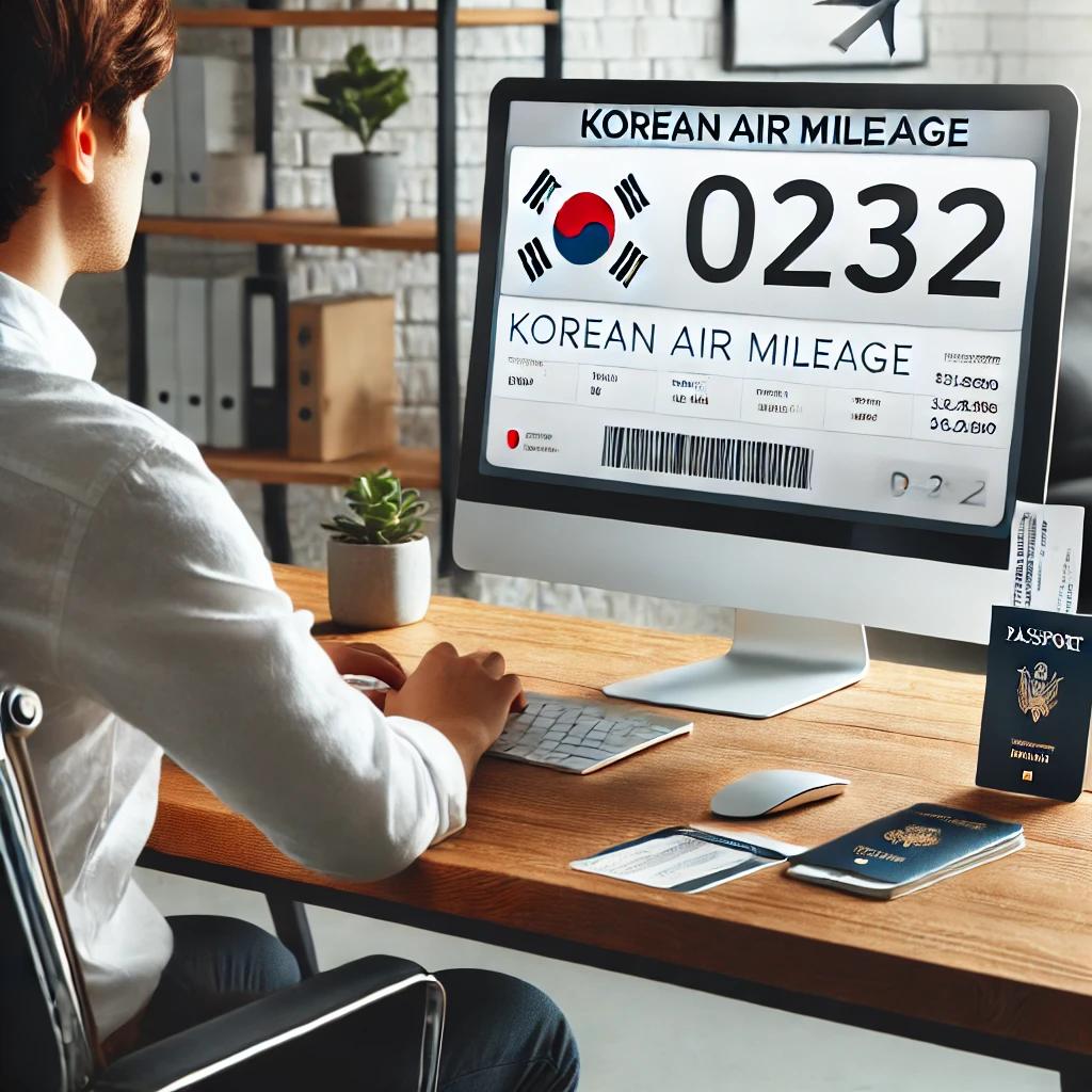 대한항공 마일리지 번호