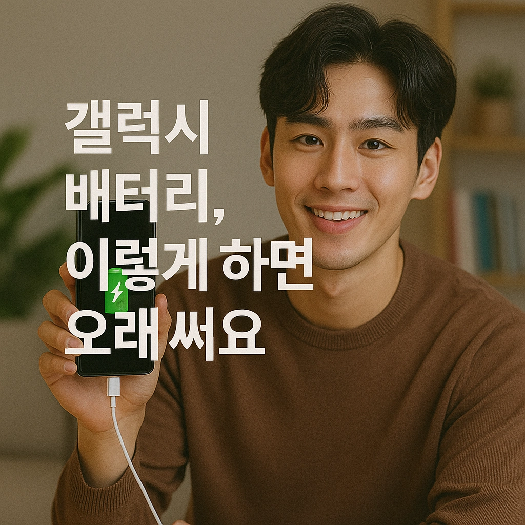 갤럭시 배터리 오래 쓰고 싶다면 설정 하나로 달라지는 진짜 절전 비법!
