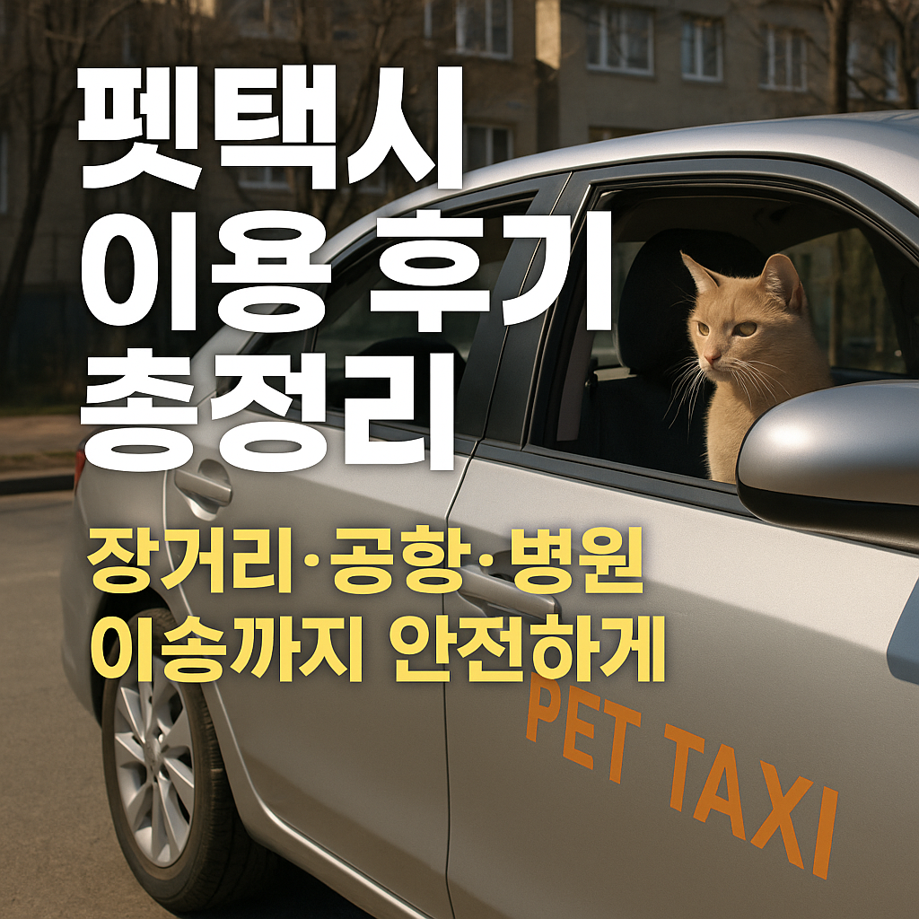 펫택시 이용 후기