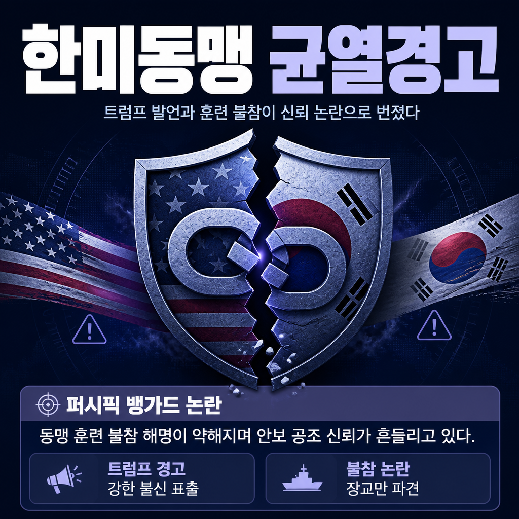 한미동맹 균열경고