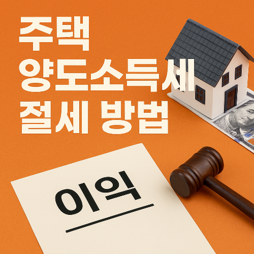 주택 양도소득세 절세 방법