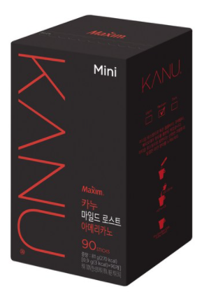 카누 콜롬비아 블렌드 마일드 로스트 아메리카노 0.9g 원두커피믹스, 90개입, 1개