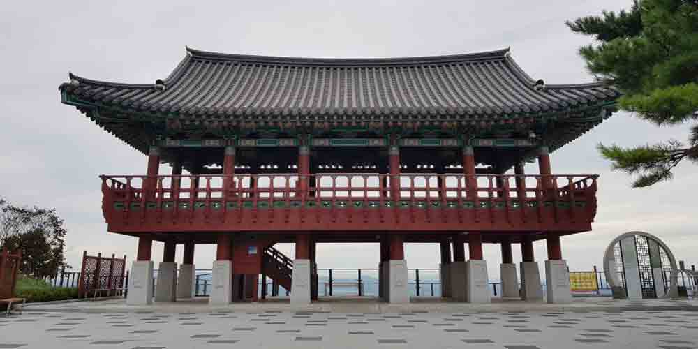 대전시, 식장산 전망대에서 정각 전경