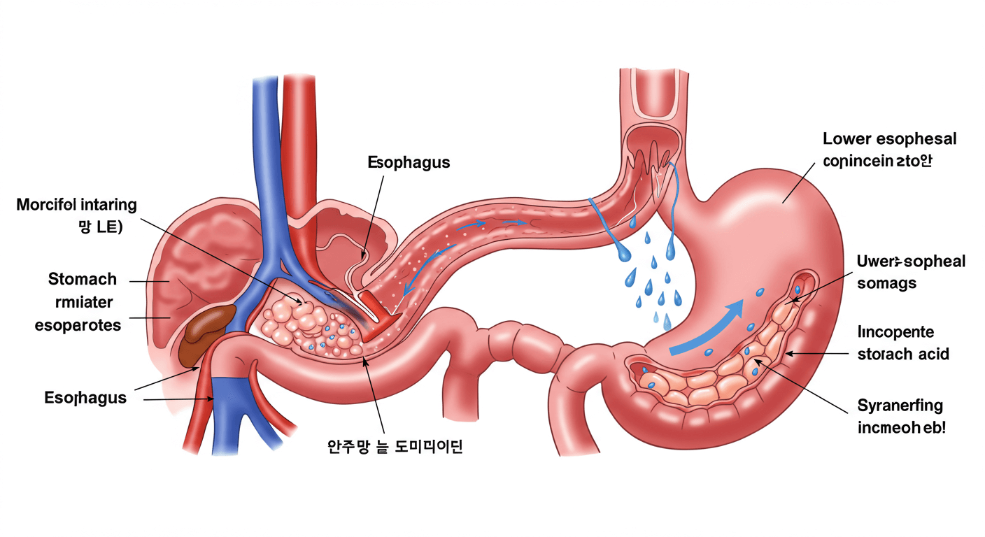 역류성 식도염과 위염 차이