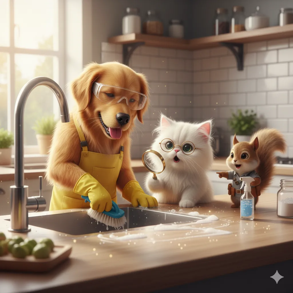 주방 물때 얼룩, 닦아도 다시 생긴다면 이 방법 써보세요